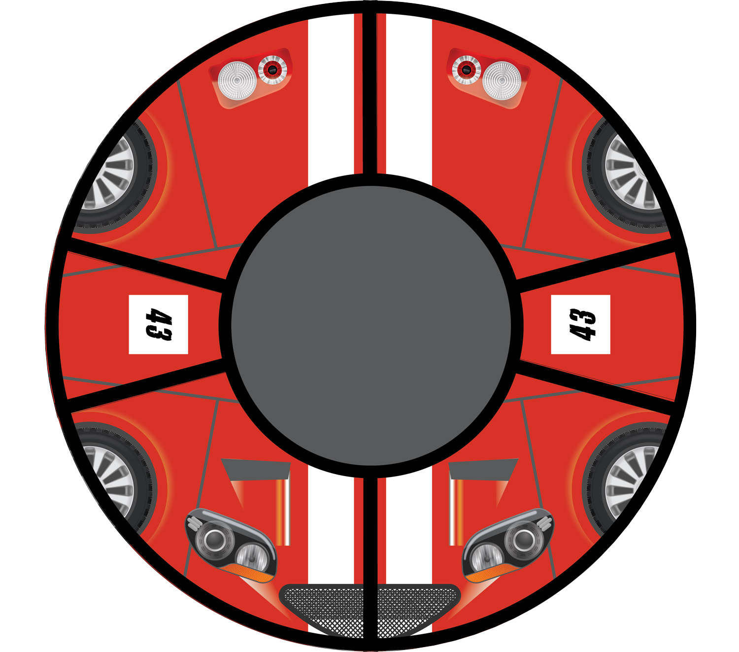 Ватрушка MSport 80 (ПВХ/ПВХ) принт